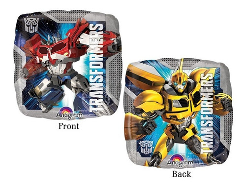 Imagen 1 de 3 de 4 Globos Transformers Optimus Bumblebe Met 18 Surtido Fiesta