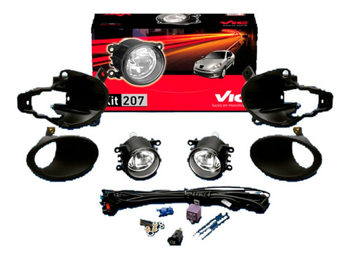 Kit Faros Auxiliares Antiniebla - Para Peugeot 207 Compact