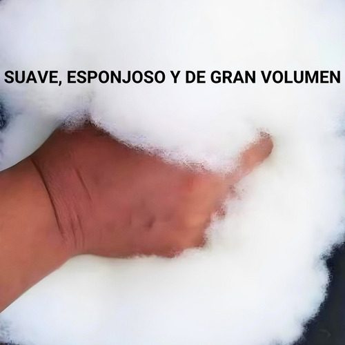 Vellón Siliconado Premium 100% Puro Importado Fibra Poliéster Eslon Korea Relleno Almohadones Peluches Muñecos Cojines Acolchados Artesanías 10 Kg Blanco Máxima Suavidad Calidad Hipoalergenico