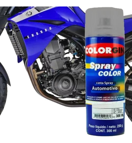 Tinta Spray Automotiva Star Dust Silver Motor Yamaha