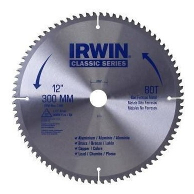 Hoja P/sierra Circ. Irwin Widia 12 X80d. P/mad.- Ynter