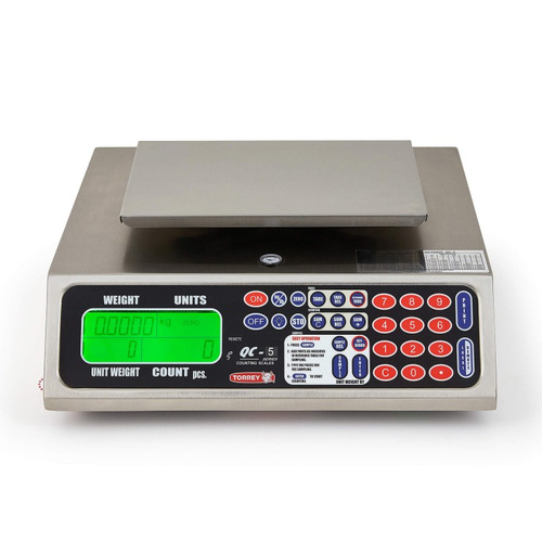 Imagen 2 de 3 de Báscula comercial digital Torrey QC 5kg 100V/240V 25.2 cm x 17.3 cm