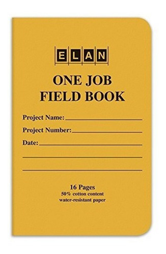 Elan Publishing Onejob Saddled Stiched Campo Topografia Libr