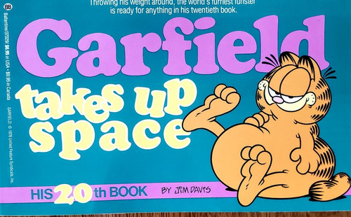 Garfield 20th Book - Takes Up Space - Davis, Jim