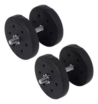 Comprar Kit Mancuernas Macizas A Rosca + 20 Kg en 4 Discos de 5 Kgs