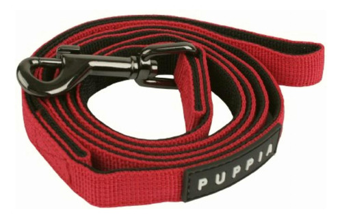 Authentic Puppia Two Tone Lead, Red, Large Color Rojo