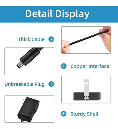 Cable De Alimentacion De Repuesto Para Echo Dot 4ª Generacio