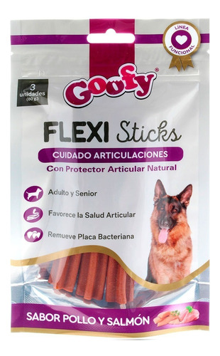 Snack Premio Perro Goofy Flexi Sticks Articulaciones 60gr Np