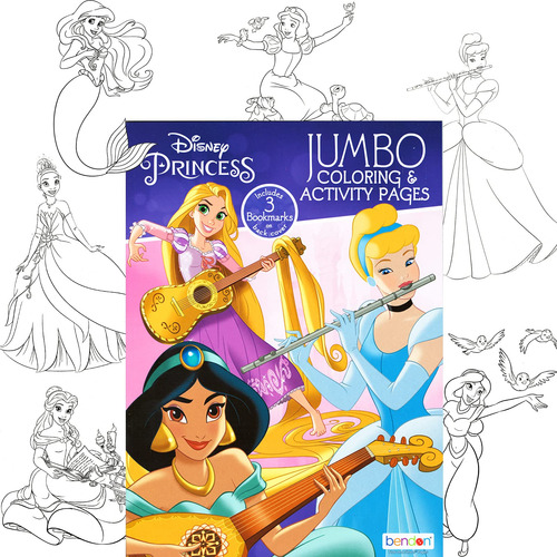 Juego De Libros Para Colorear De Princesas Disney