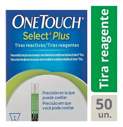 Kit Caja Tiras Onetouch Select Plus Con 50 Unidades