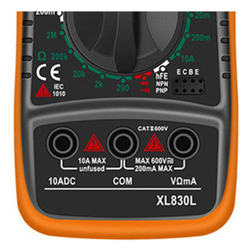 Multímetro Voltimetro Digital Lcd Ac/dc Portátil Xl830l