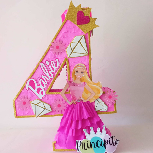 Piñata Número Barbie 