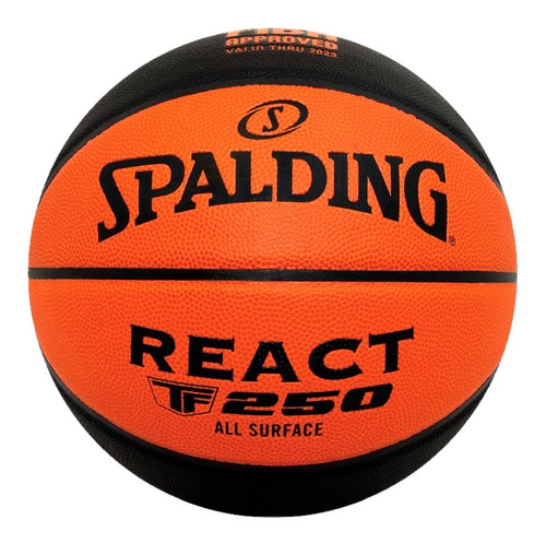 Pelota De Básket Básquet Spalding Tf-250 React Talla 7