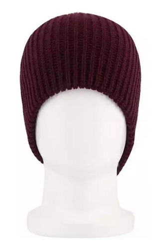 Beanie Gorro Chullo Doble - Guinda