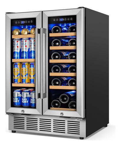 Refrigerador De Vino Y Bebidas Con Puerta De Vidrio, Refrige