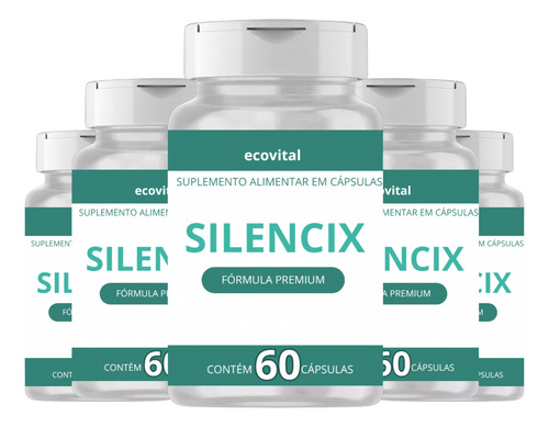 3 Potes Silencix Original 60 Capsúla- Foco Ao Ouvir Envio Rápido