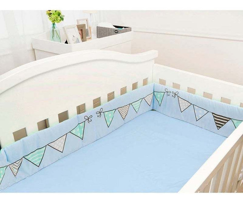 Set De Edredón Cama, Cuna Y Corral, 6 Pzas. Varios Diseños. Elefantito