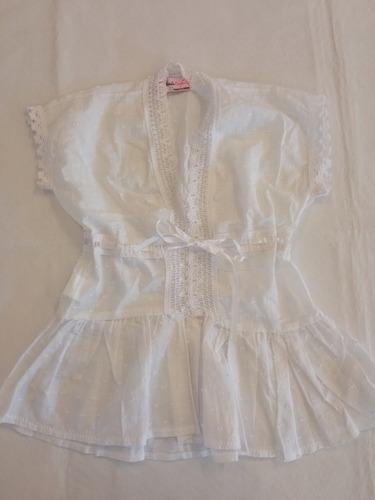 Vestido Blanco De Beba 12 Meses Nuevo Hermoso