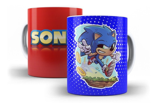 Mug Pocillo Sonic Taza Personalizado