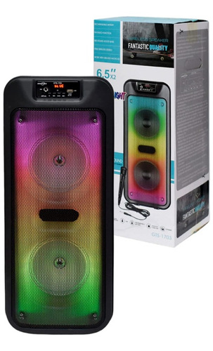 Torre Parlante Bluetooth Recargable Gts-1703 6.5 *2