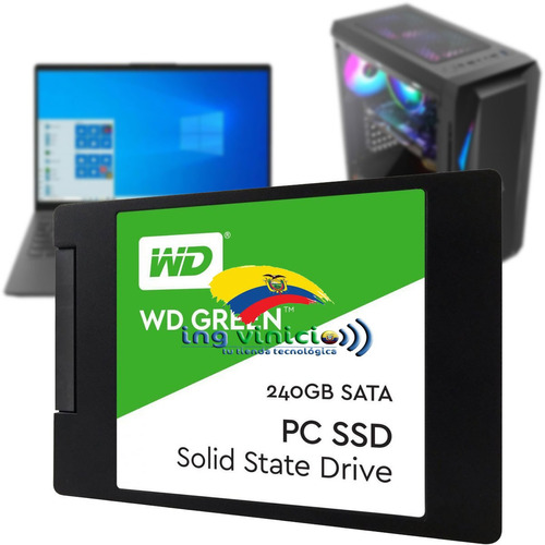 Disco Duro Ssd Wd De 240gb Green 7mm Sata3 2.5'' Pc O Lapto