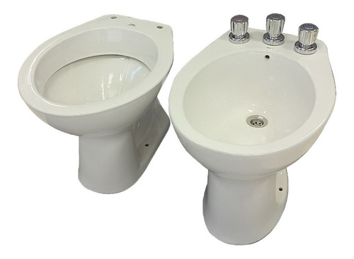 Imagen 4 de 10 de Combo Sanitarios Baño Deca Set Inodoro Mochila Bidet Asiento