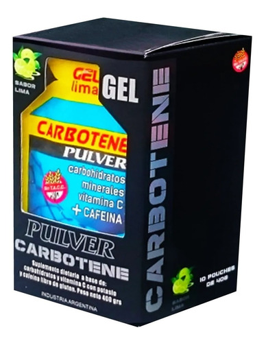 Carbotene Gel Pulver Cafeina 10 Geles X 40 Gramos Energia Ya