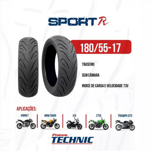 Par Technic 180/55-17 Tras 120/70-17 Diant Bandit Hornet Fz6