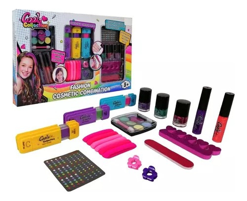 Salon Belleza Juguete Maquillaje Infantil Diseña Aplica Uñas