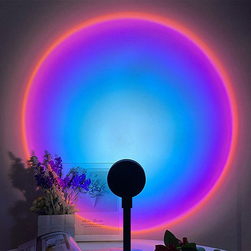 Proyector De Luz Nocturna Led Usb Sunset Lamp, Rojo Atardece