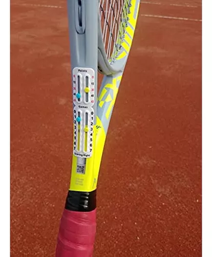 Marcador portátil de raqueta y paleta de tenis Scoring Right - Tabla de  puntuación de fácil montaje para llevar la puntuación de puntos, juegos y  sets - Conforme a la ITF y