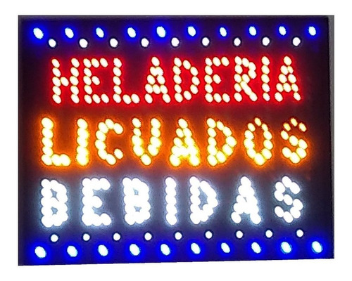 Cartel Led Licuados Jugos Bebidas O La Q` Quieras A Pedido