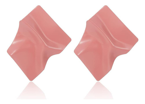 Minzaos Bethynas Retro Pink Geometric Stud Pendientes Fold