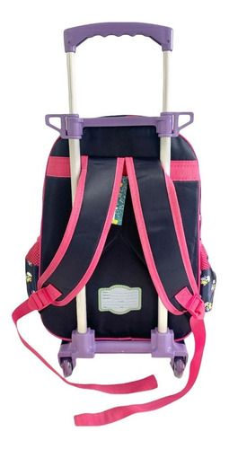 Imagem 4 de 10 de Kit Mochila Infantil Unicórnio Paetê Mágica Rodinha G Yepp