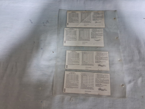 Bilhetes Loteria Federal Anos 90 - 4 Unidades ( Lote 04 ) (Usado)
