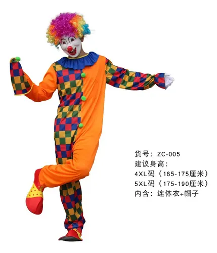 Zc-005 - 4xl (clown Costumes Adult Role Play Costumes Party