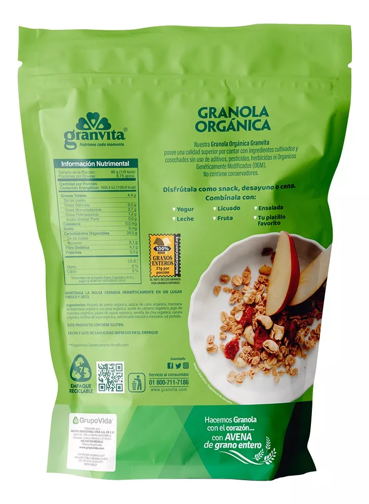 Tercera imagen para búsqueda de granola granvita