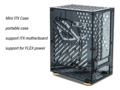 Mini Caso De Mini Itx, Panel Lateral Transparente, Capacidad
