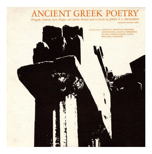 Cd:ancient Greek Poetry: Tragedy Comedy