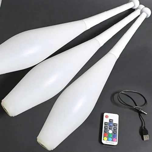 Zeekio - Palos De Malabares Con Luz Led Multicolor -