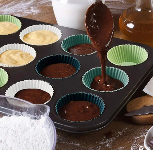 Molde Charola Para Cupcakes Capacillos Cocina Reposteria