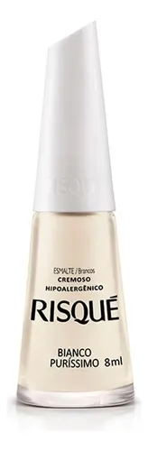 Esmalte Risqué Branco Cremoso 8ml Bianco Purissímo