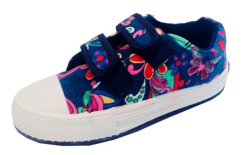 Imagen 2 de 10 de Zapatilla Nenas Con Abrojo Small Modelo Gini (0399)
