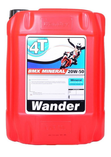 Aceite 4t Mineral Jaso Ma Moto 20w50 Wander Balde X 20 Lts