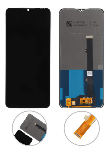 Pantalla Display Y Táctil Para Zte Blade A52, A52 5g Negro
