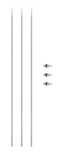 Juego De 3 Agujas De Repuesto Para Boquillas De Aerógrafo Gi