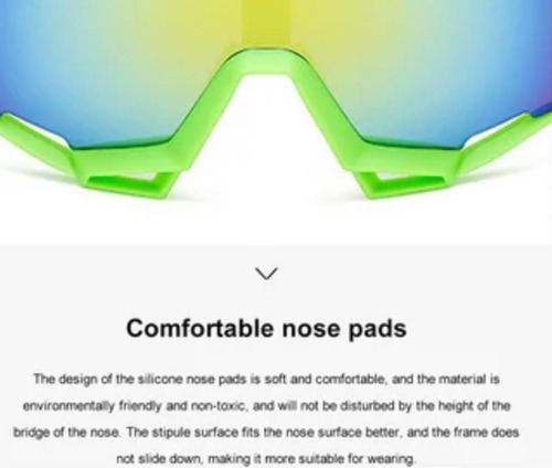 Imagen 5 de 7 de Gafas Lentes Ciclista Running Sol Uv 400 Deportes Aire Libre