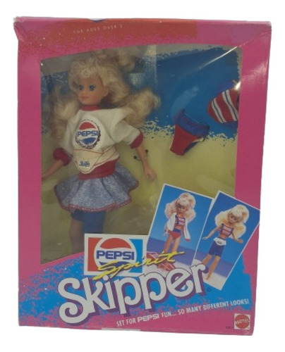 Barbie 1989 Pepsi Cola Spirit Skipper Antiga 80 90