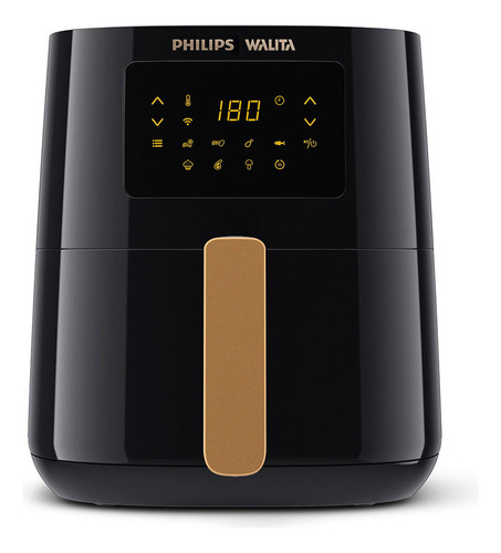 Fritadeira Elétrica Airfryer High Connect Gold Philips Cor Preto