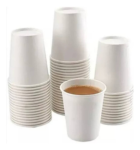 Copo Papel Descartavel 180ml Branco Para Cafe Com 200 Copos